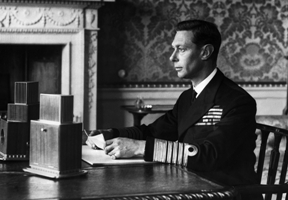 04 Sep 1939, London, England, UK --- King George VI Addressing Britons --- Image by © Hulton-Deutsch Collection/CORBIS 04 Sep 1939, London, England, UK --- King George VI Addressing Britons --- Image by © Hulton-Deutsch Collection/CORBIS