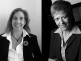 Edwina Follows (left) and Ann Harbron