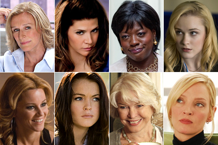 Actors starring in "Love, Marilyn" include (clockwise from top-left) Glenn Close, Marisa Tomei, Viola Davis, Rachel Evan Wood, Uma Thurman, Ellen Burstyn, Lindsay Lohan and Elizabeth Banks. Actors starring in "Love, Marilyn" include (clockwise from top-left) Glenn Close, Marisa Tomei, Viola Davis, Rachel Evan Wood, Uma Thurman, Ellen Burstyn, Lindsay Lohan and Elizabeth Banks.
