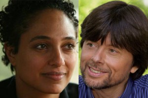 Shola Lynch (left) and Ken Burns Shola Lynch (left) and Ken Burns