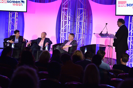 The 'A&E's Big Three' panel session at Realscreen West 2013. Photo: Rahoul Ghose The 'A&E's Big Three' panel session at Realscreen West 2013. Photo: Rahoul Ghose