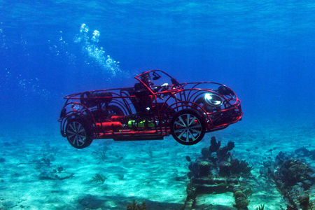 Volkswagen's custom shark cage for Discovery's 'Shark Week'