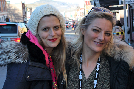 Marianna Palka (left) and Lucy Walker at Sundance 2014. Photograph by Adam Benzine