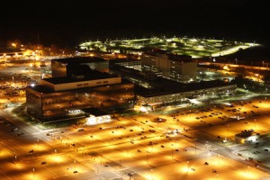 The NSA headquarters in Maryland, as shown in "Citizenfour" (Photo: Trevor Paglen)