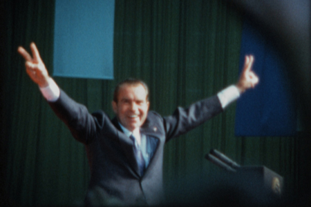 richard nixon in a still from "our nixon" richard nixon in a still from "our nixon"