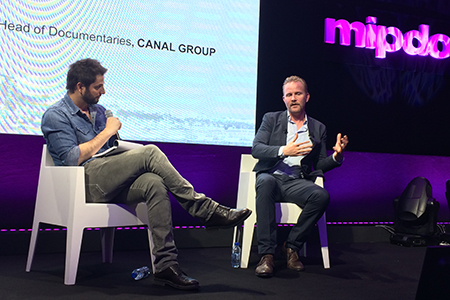 following spurlock's presentation, he was interview by diego buã±uel, dead of documentaries for canal plus